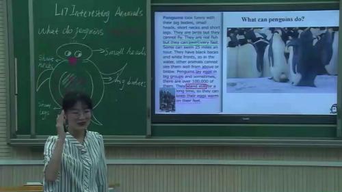 北师大版英语七下Unit 6 Lesson 17 Interseting Animals课堂教学视频实录-李玮