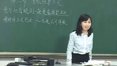 人教版初中思想品德八下《自觉维护正义》天津孙印